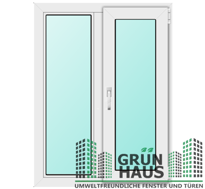 Окно ПВХ Grünhaus две створки в Свислочи Окно ПВХ Grünhaus две створки